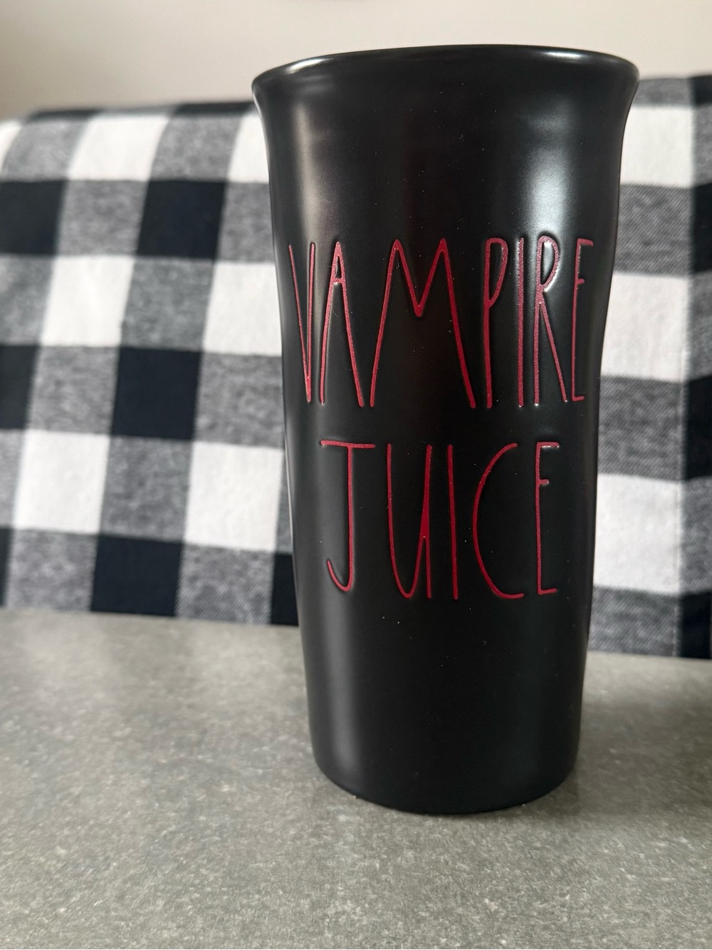 Black "Vampire Juice" Matte Party Tumbler - Rae Dunn